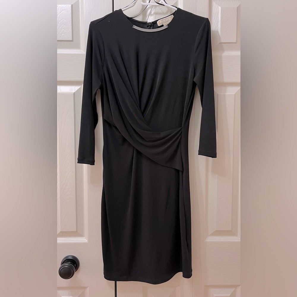 MK knee length black dress. Size small